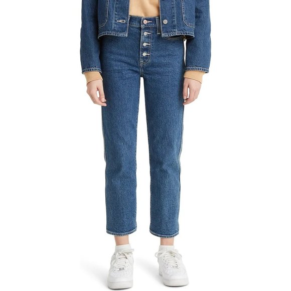 Levi's Wedgie Straight High Waisted Utility Jeans - Picture 7 of 16
